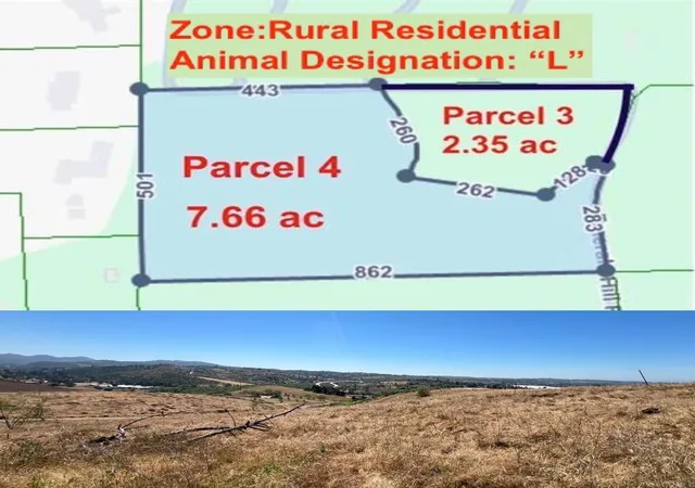 Land for sale at Parcel 3 & 4 Emerald Hl Rd, Bonsall, CA 92003 | MLS# NDP2602993