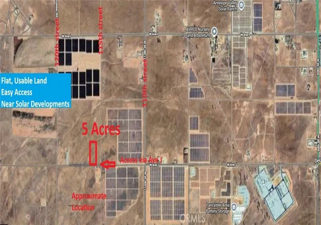 Photo 1 of Land for sale at 99999 Ave J, Lancaster, CA 93536 | MLS# AR26069502 | Listing updated on 2026-04-09