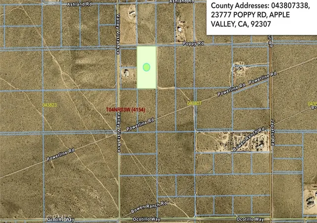 Photo 1 of Land for sale at 23777 Poppy Rd, Apple Valley, CA 92308 | MLS# HD26071666 | Listing updated on 2026-04-10