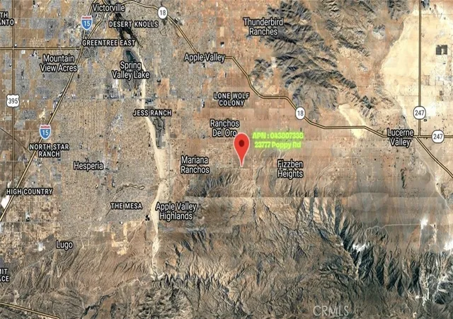 Photo 2 of Land for sale at 23777 Poppy Rd, Apple Valley, CA 92308 | MLS# HD26071666 | Listing updated on 2026-04-10