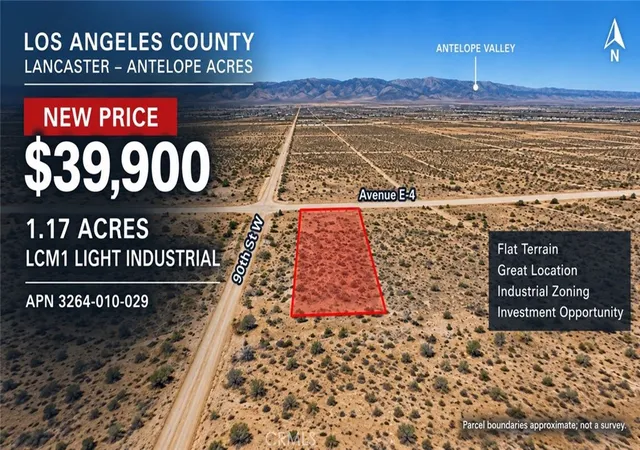 Photo 1 of Land for sale at 90 Avenue E 4, Lancaster, CA 93536 | MLS# IG26076002 | Listing updated on 2026-09-16