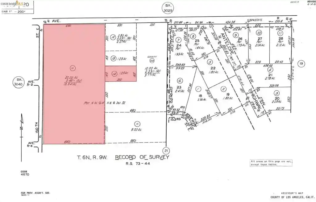 Photo 1 of Land for sale at 0 Ave R Vic 150 Ste, Palmdale, CA 93591 | MLS# 41132503 | Listing updated on 2026-07-23