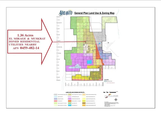 Photo 1 of Land for sale at 0 El Mirage & Muskrat 136acres Rd, Adelanto, CA 92301 | MLS# TR26103848 | Listing updated on 2026-05-13