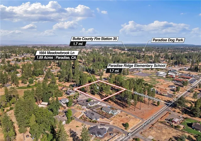 Photo 1 of Land for sale at 1664 Meadowbrook Ln, Paradise, CA 95969 | MLS# SN26109751 | Listing updated on 2026-05-22