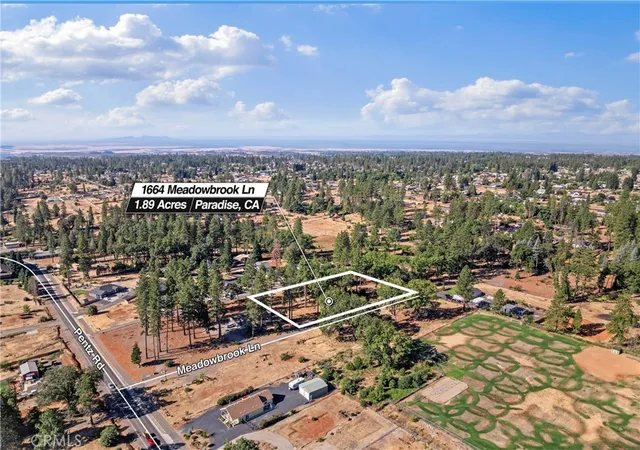 Photo 1 of Land for sale at 1664 Meadowbrook Ln, Paradise, CA 95969 | MLS# SN26109751 | Listing updated on 2026-05-22
