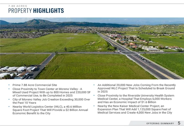 Photo 2 of Land for sale at 26995 Alessandro Blvd, Moreno Valley, CA 92555 | MLS# IV26114710 | Listing updated on 2026-06-17