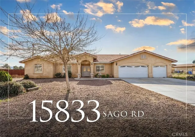 Photo 1 of Single family home for sale at 15833 Sago Rd, Apple Valley, CA 92307 | MLS# IV26124620 | Listing updated on 2026-09-28