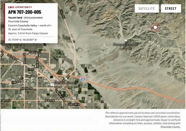 Photo 1 of Land for sale at 707200005 Apn 10 Acres, Indio, CA 92203 | MLS# 219149062DA | Listing updated on 2026-06-11