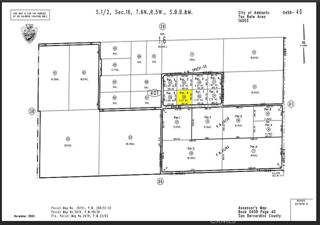 Photo 1 of Land for sale at 0 Avalon Parcel #0459 401 29 Ave, Adelanto, CA 92301 | MLS# HD26130573 | Listing updated on 2026-06-16
