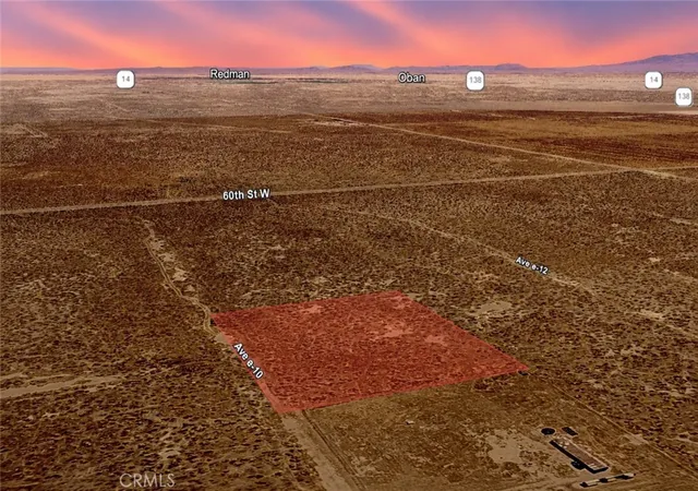 Photo 1 of Land for sale at 0 Ave A10 Vic 62 St W, Lancaster, CA 93536 | MLS# SC26132420 | Listing updated on 2026-06-17