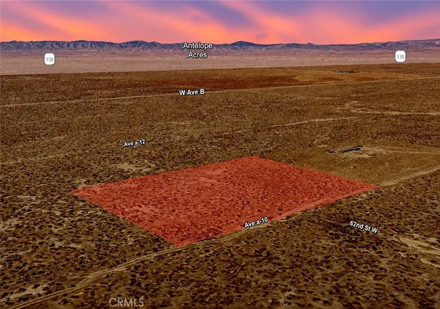 Photo 2 of Land for sale at 0 Ave A10 Vic 62 St W, Lancaster, CA 93536 | MLS# SC26132420 | Listing updated on 2026-06-17