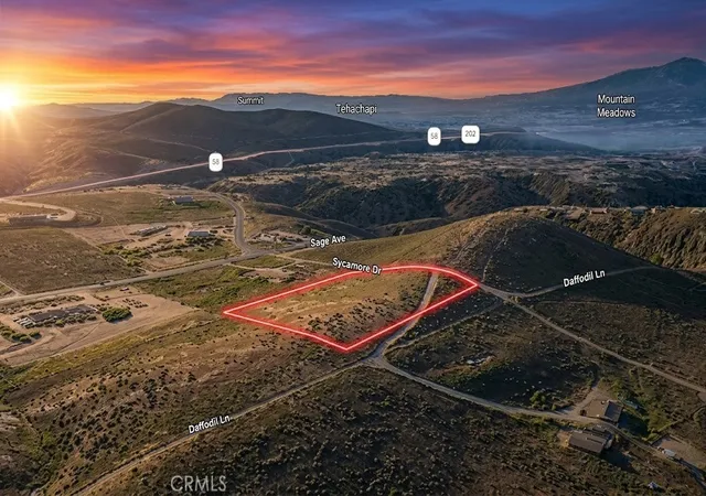 Photo 1 of Land for sale at 0 Sycamore Dr, Tehachapi, CA 93561 | MLS# SC26135795 | Listing updated on 2026-09-21