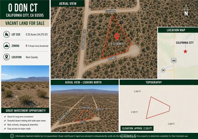 Photo 1 of Land for sale at 0 Don, California City, CA 93595 | MLS# OC26136352 | Listing updated on 2026-07-12