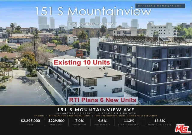 Multi family home for sale at 151 S Mountainview Ave, Los Angeles, CA 90057 | MLS# 26851443