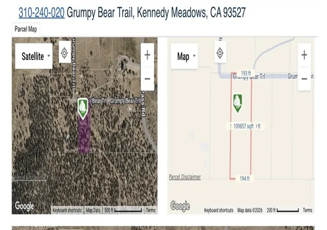 3rd image of 0 310-240-020 Grumpy Bear Trl, Kennedy Meadows, CA 93527 | MLS# CV26141138