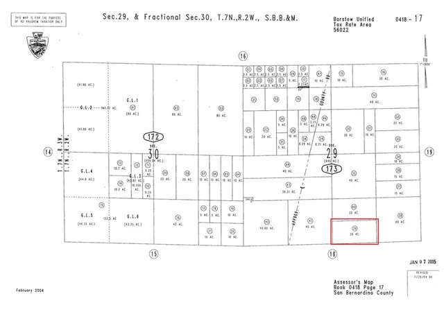 1st image of 0 No Street Name, Barstow, CA 11111 | MLS# IG26144425