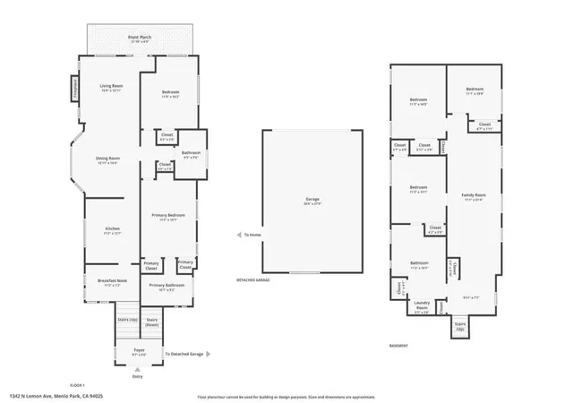 Homes for sale in Menlo Park, CA | 1342 N Lemon Ave, Menlo Park, CA 94025 | MLS# ML82053451