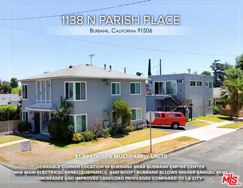 Multi family home for sale at 1138 N Parish Pl, Burbank, CA 91506 | MLS# 26865617