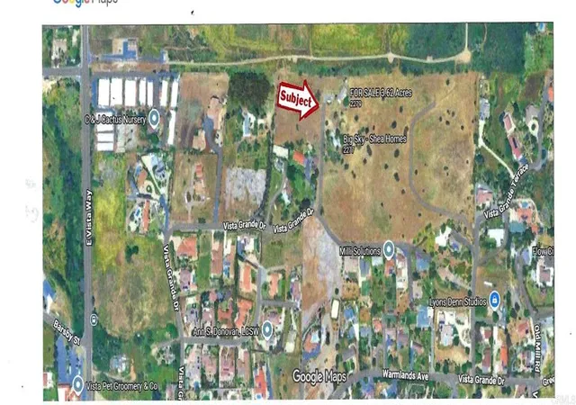 Photo 4 of Land for sale at 2279 Vista Grande Dr, Vista, CA 92084 | MLS# NDP2607189 | Listing updated on 2026-08-04