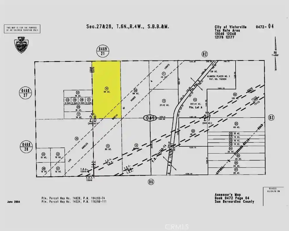 Photo 1 of Land for sale at 80 Section 28 T6nr4w, Victorville, CA 92392 | MLS# HD26173920 | Listing updated on 2026-08-10