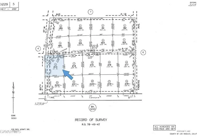 Photo 1 of Land for sale at 0 Ave A14 & 85th St W, Antelope Acres, CA 93536 | MLS# SR26178375 | Listing updated on 2026-09-13