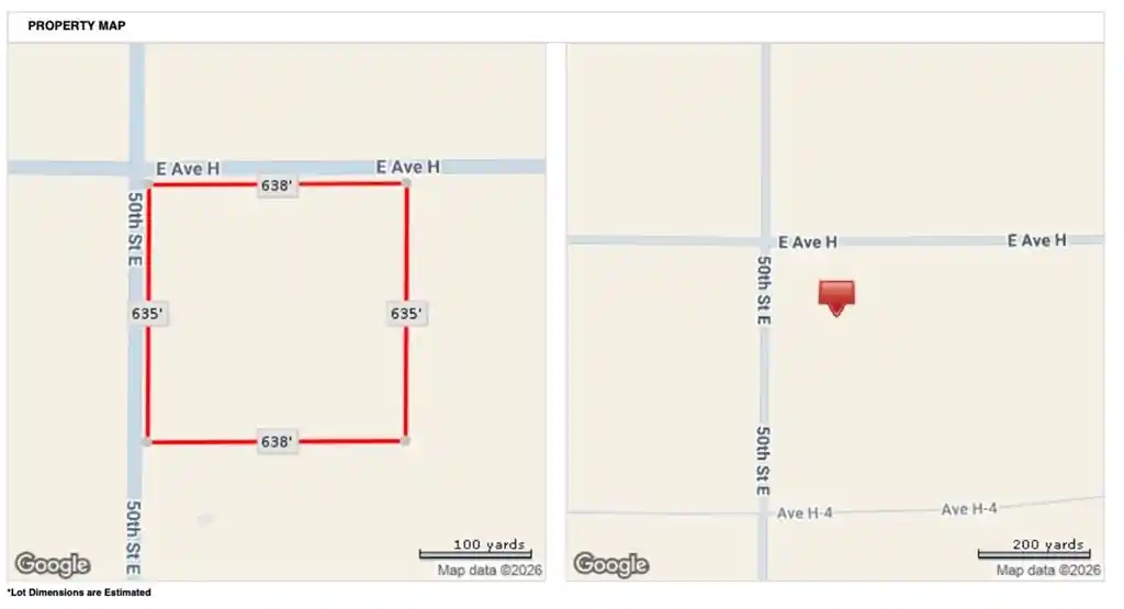Photo 1 of Land for sale at 50 Ave H, Lancaster, CA 93535 | MLS# AR26178886 | Listing updated on 2026-08-15