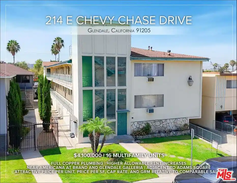 Photo 1 of Multi family home for sale at 214 E Chevy Chase Dr, Glendale, CA 91205 | MLS# 26874227 | Listing updated on 2026-08-27