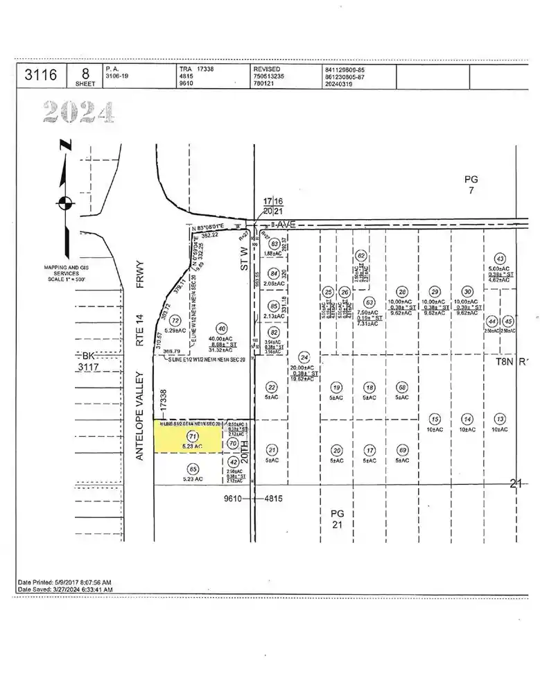 Photo 1 of Land for sale at 0 W 21 St, Lancaster, CA 93536 | MLS# SR26184185 | Listing updated on 2026-08-22