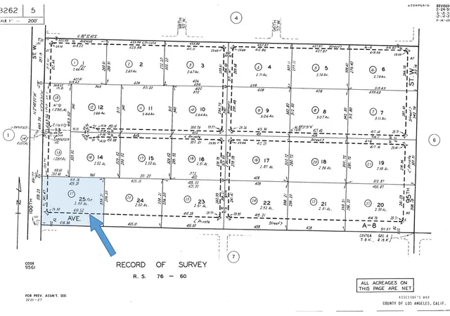 Photo 1 of Land for sale at 0 100th St W & Ave A8, Lancaster, CA 93536 | MLS# SR26191478 | Listing updated on 2026-09-22