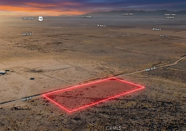 Photo 1 of Land for sale at 0 Vic Ave F6 85 St W, Antelope Acres, CA 93536 | MLS# SC26191629 | Listing updated on 2026-09-03