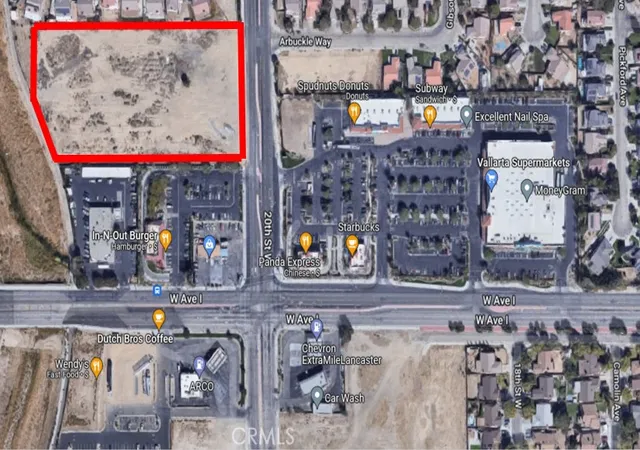 Photo 1 of Land for sale at 0 Vac/20th Stw/vic Ave H14, Lancaster, CA 93536 | MLS# TR26191064 | Listing updated on 2026-09-02
