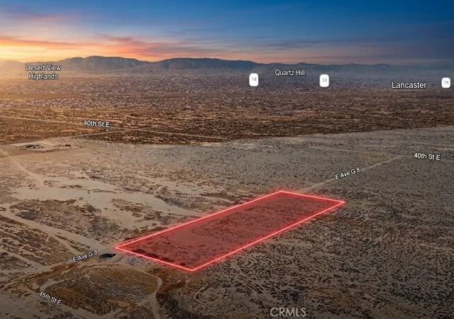 Photo 1 of Land for sale at 0 Vac Vic Ave G8/43 St E, Lancaster, CA 93535 | MLS# SC26194771 | Listing updated on 2026-09-13