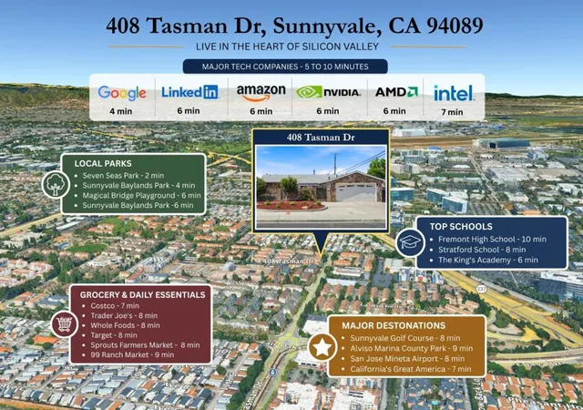 Photo 2 of Townhouse for sale at 408 Tasman Dr, Sunnyvale, CA 94089 | MLS# ML82060463 | Listing updated on 2026-10-04