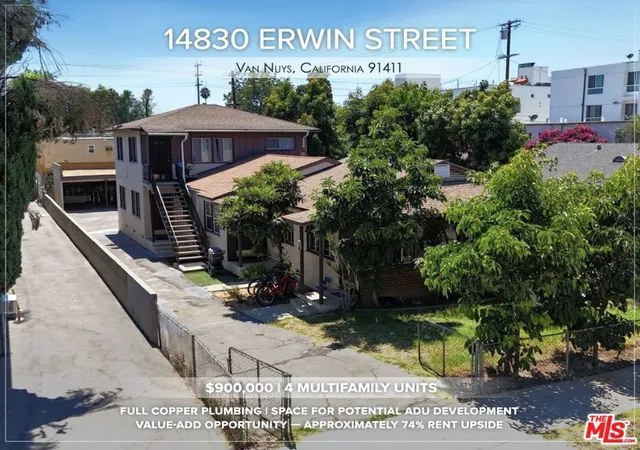 Multi family home for sale at 14830 Erwin St, Van Nuys, CA 91411 | MLS# 26986469