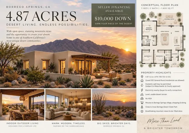 Photo 1 of Land for sale at Rango Way, Borrego Springs, CA 92004 | MLS# NDP2608648 | Listing updated on 2026-09-15