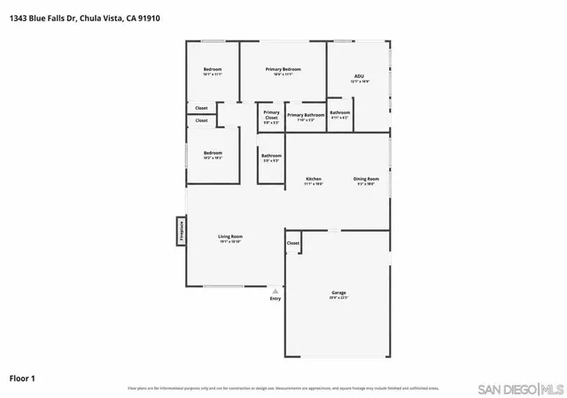 Photo 2 of Single family home for sale at 1343 Blue Falls Dr, Chula Vista, CA 91910 | MLS# 260022617SD | Listing updated on 2026-10-06
