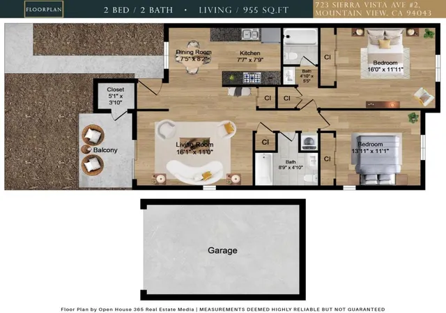 Listing Photo 2 - Condo for sale in building located at 723 Sierra Vis Ave, Mountain View, CA 94043 - Unit #2