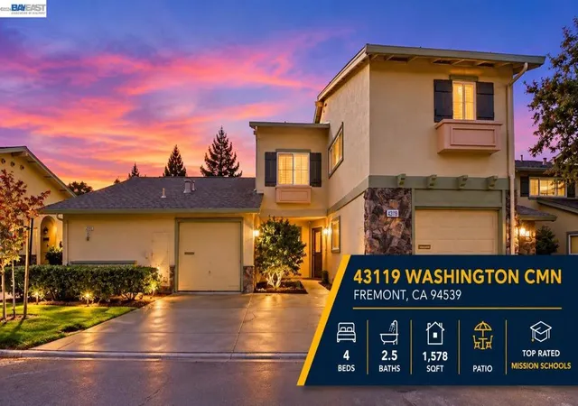 Photo 1 of Sale Pending at 43119 Washington Cmn, Fremont, CA 94539 | MLS# 41148472 | Listing updated on 2026-10-02