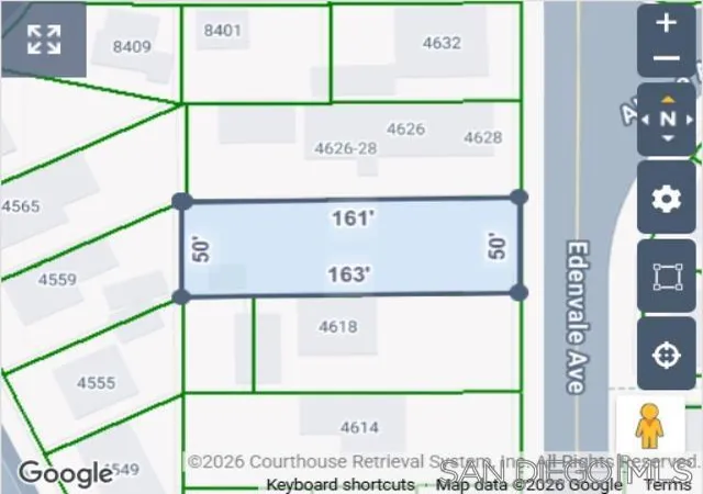 Photo 3 of Land for sale at 4628 Edenvale, La Mesa, CA 91941 | MLS# 260022745SD | Listing updated on 2026-09-17