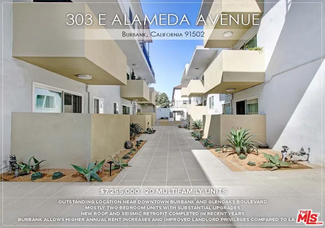 Photo 1 of Multi family home for sale at 303 E Alameda Ave, Burbank, CA 91502 | MLS# 26991739 | Listing updated on 2026-10-01