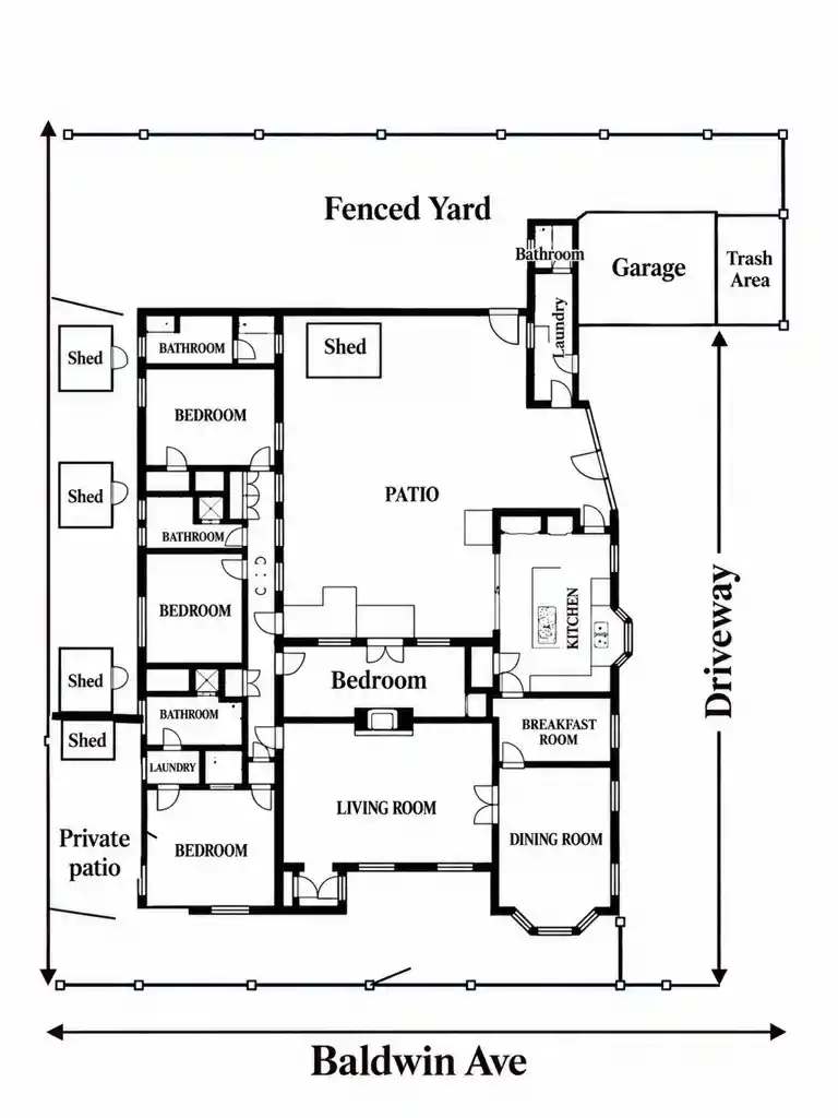 Single family home for sale at 4935 Baldwin, Temple City, CA 91780 | MLS# WS26212192