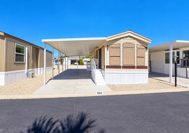 Manufactured home for sale at 16400 Bubbling Wells Rd #303, Desert Hot Springs, CA 92240 | MLS# 219153695DA
