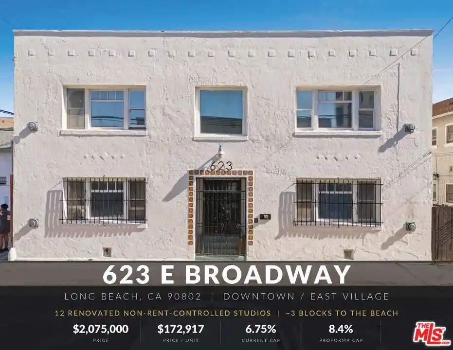 Photo 1 of Multi family home for sale at 623 E Broadway, Long Beach, CA 90802 | MLS# 26997253 | Listing updated on 2026-10-13