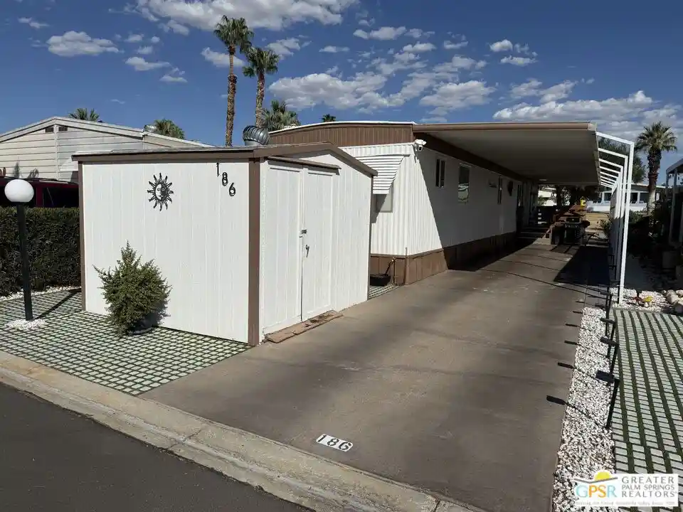Manufactured home for sale at 15500 Bubbling Wells Rd #186, Desert Hot Springs, CA 92240 | MLS# 26997543PS