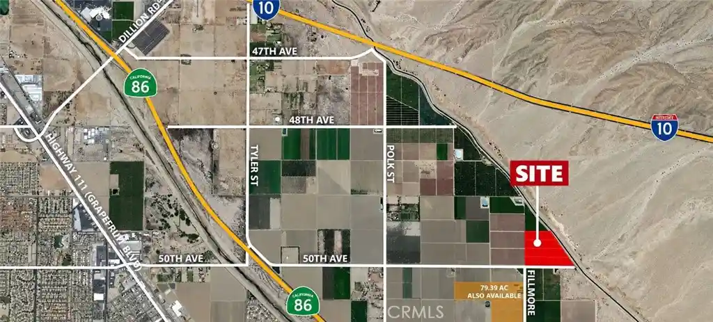 Land for sale at 50 0 Nec Fillmore St & Ave Coachella 92236, Coachella, CA 92236 | MLS# CV26223102