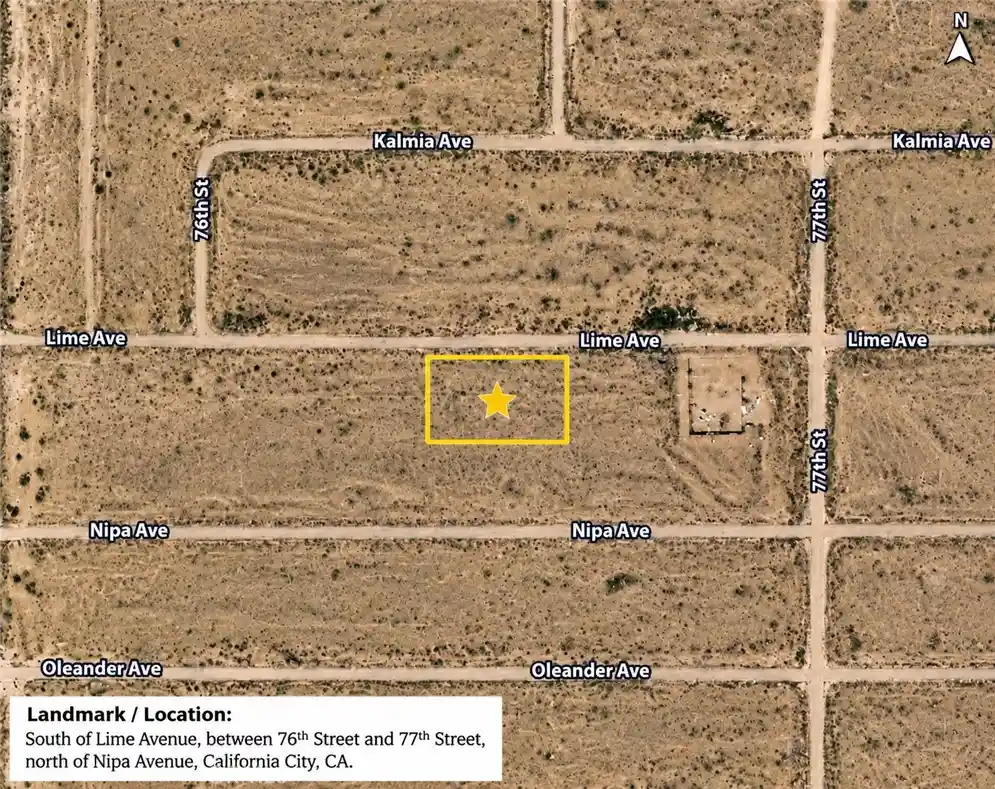 Photo 1 of Land for sale at 0 Lime St, California City, CA 93505 | MLS# SR26223176 | Listing updated on 2026-10-15
