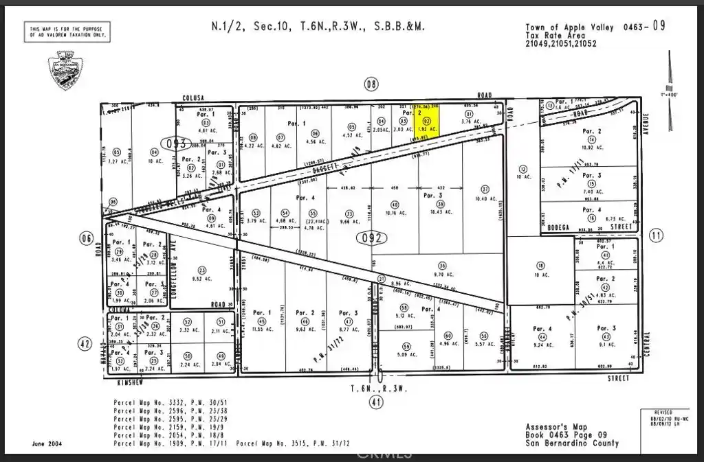 Photo 1 of Land for sale at 0 Stoddard Wells Parcel #0463 092 02 Rd, Apple Valley, CA 92307 | MLS# HD26223527 | Listing updated on 2026-10-17