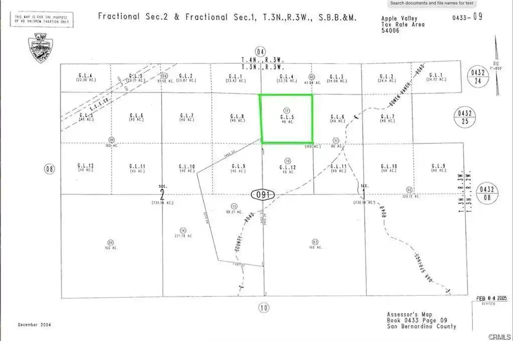 Photo 1 of Land for sale at 0 Bowen Ranch Rd, Apple Valley, CA 92308 | MLS# HD26226317 | Listing updated on 2026-10-19