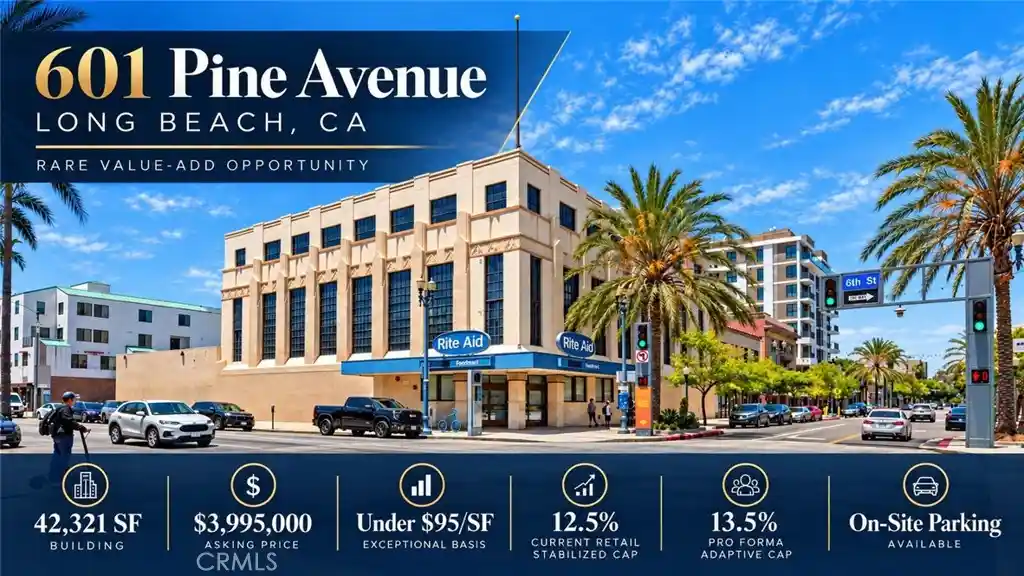 Photo 1 of Multi family home for sale at 601 Pine Ave, Long Beach, CA 90802 | MLS# PW26228166 | Listing updated on 2026-10-22