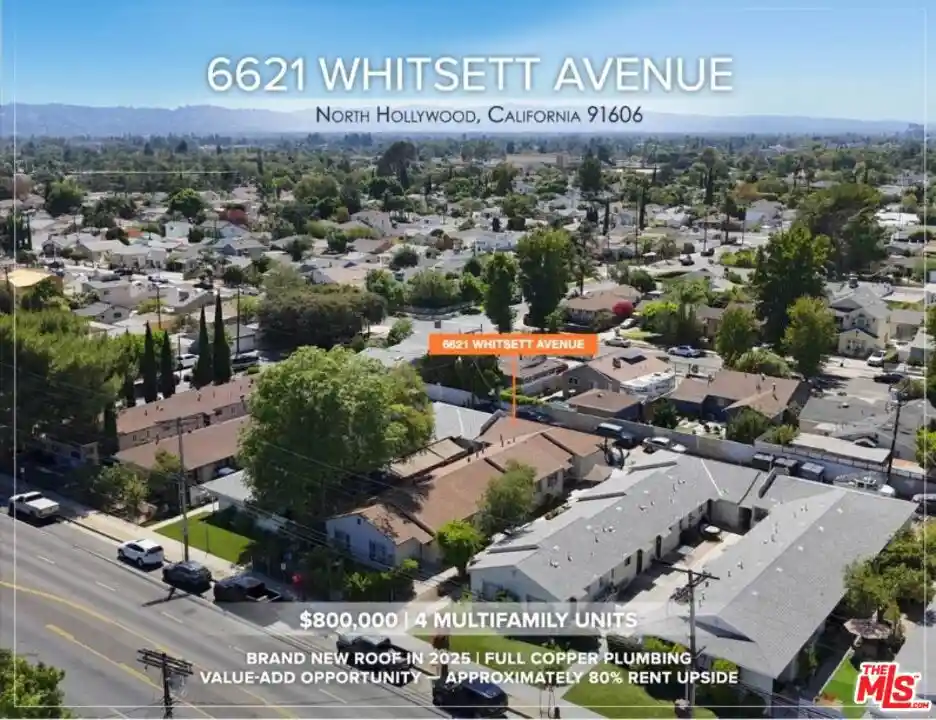 Multi family home for sale at 6621 Whitsett Ave, North Hollywood, CA 91606 | MLS# 26103870